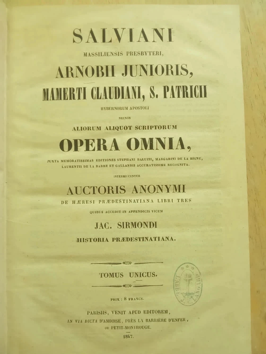 Patrologiae Cursus Completus, Serie Prima, Tomus Liii (Unicus) – photo 2